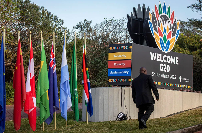 Esta é a terceira reunião financeira do G-20 este ano. As duas anteriores não produziram um comunicado, com um resumo do presidente indicando que o grupo não conseguiu chegar a um consenso.Fotógrafo: Per-Anders Pettersson/Getty Images