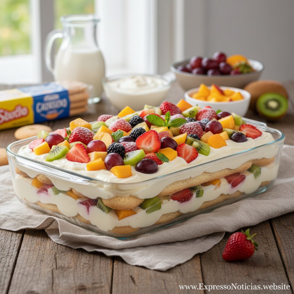 Pavê Cremoso com Frutas