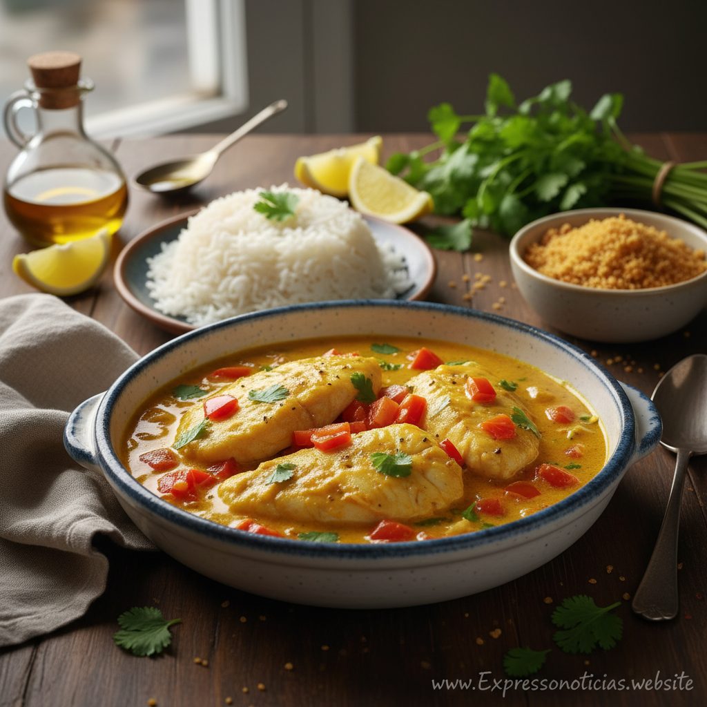 Peixe Cremoso ao Leite de Coco