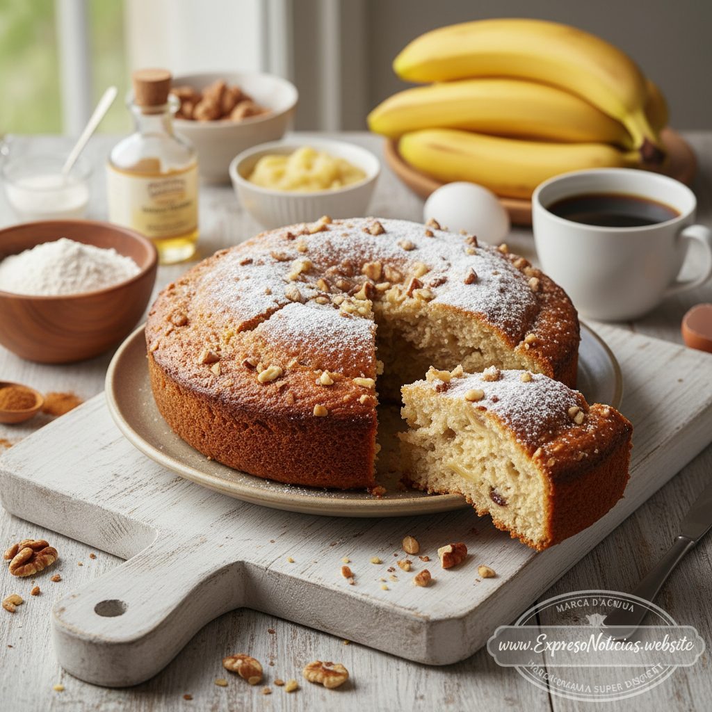 Bolo de Banana Facílimo e Fofinho