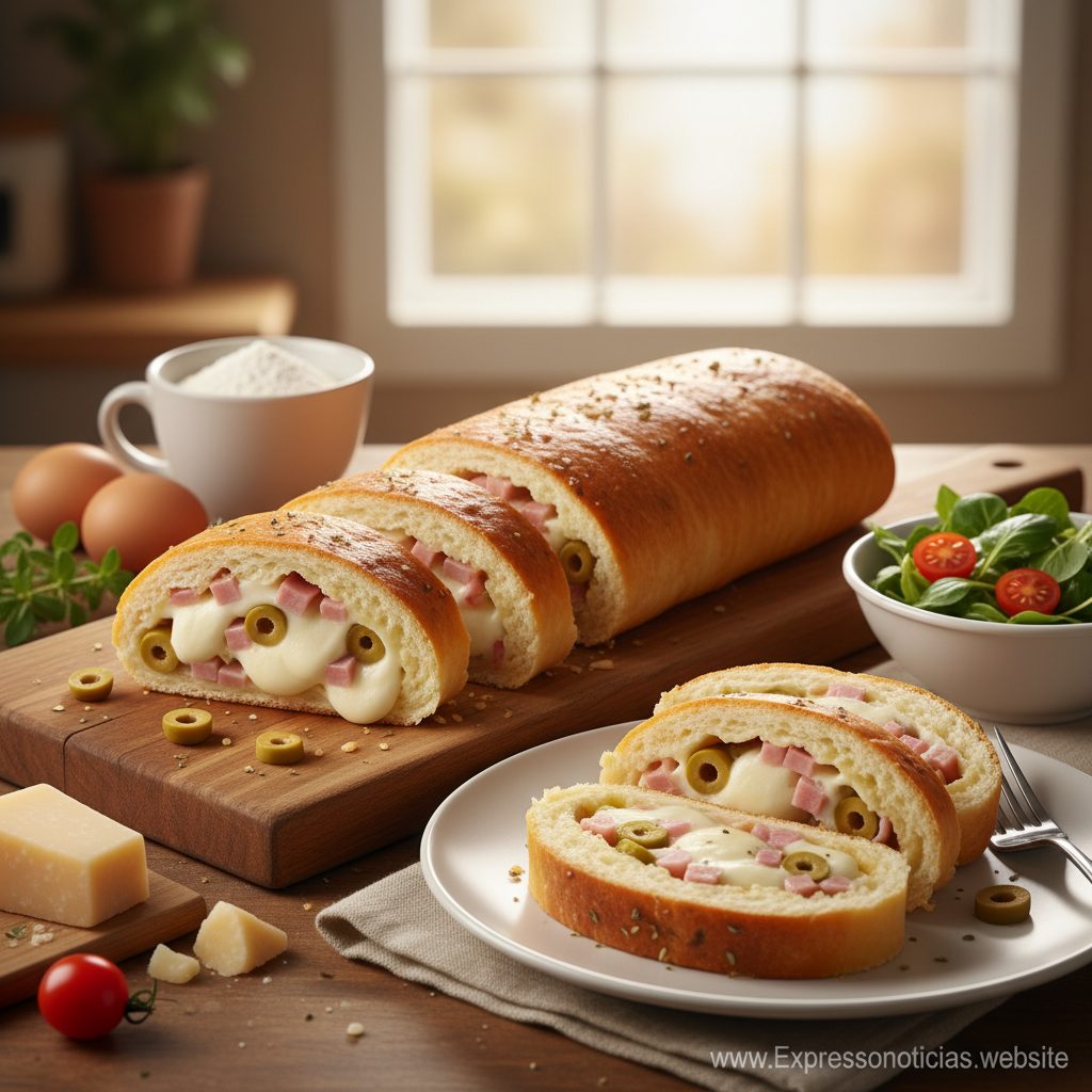 Rocambole Salgado Cremoso e Fácil