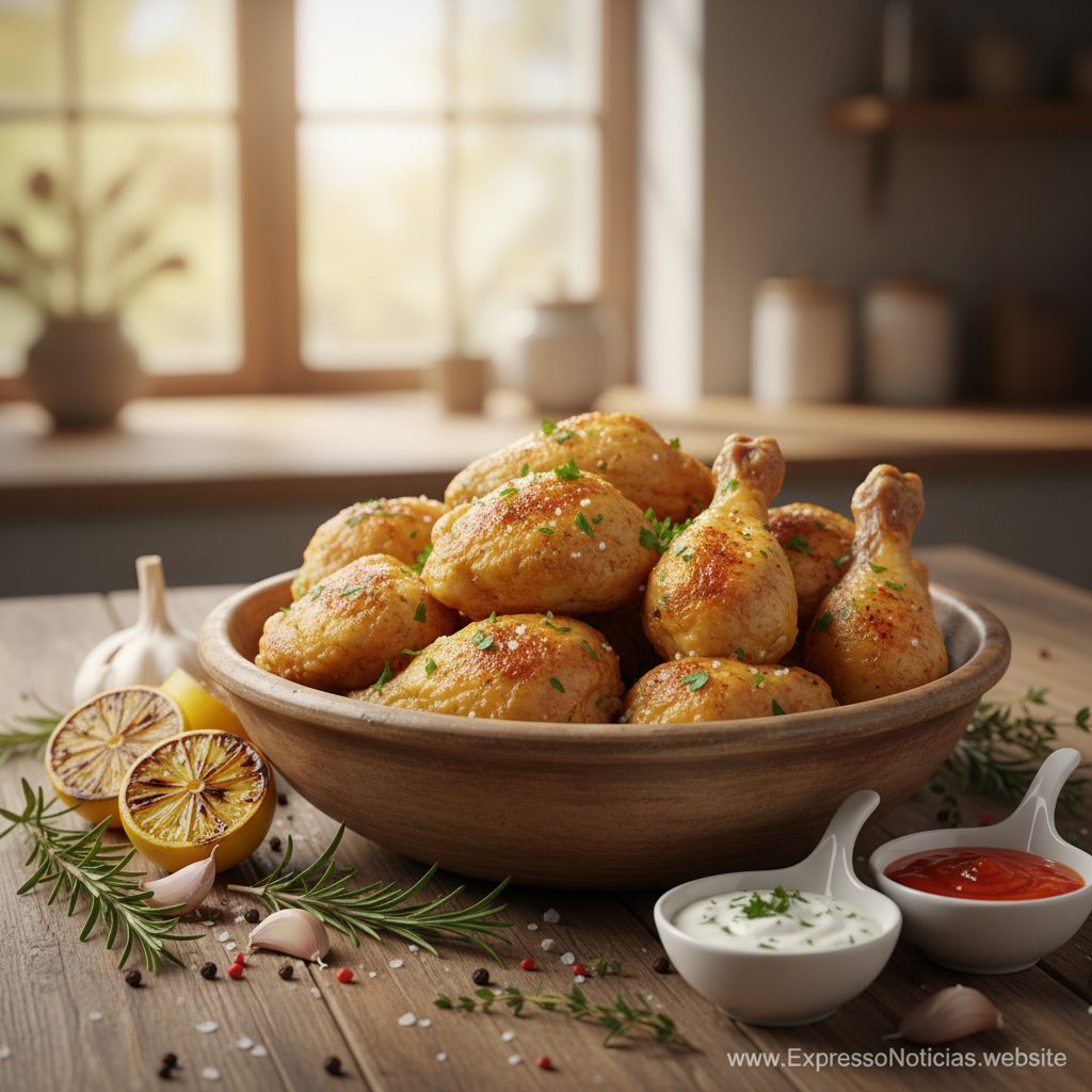 Receita de Frango à Passarinho Light