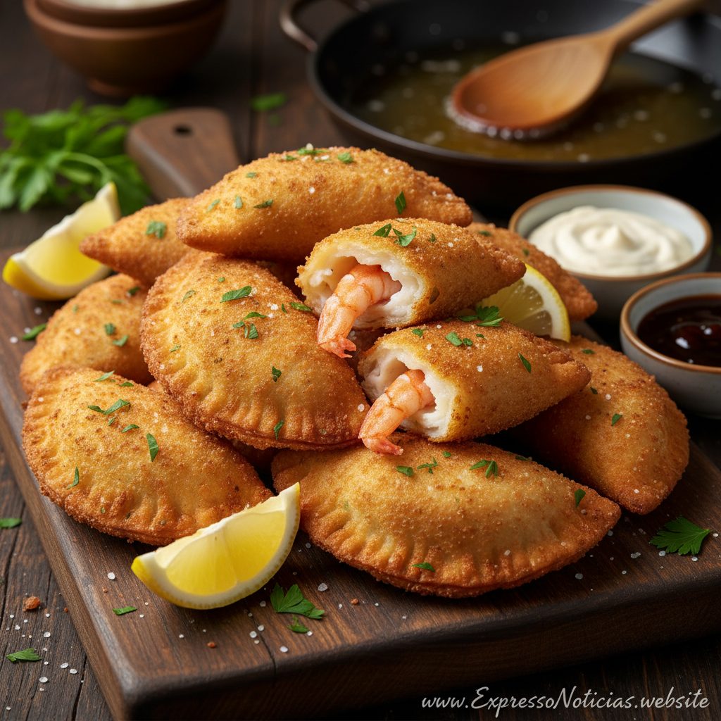 Empanadinhos de Camarão Crocantes