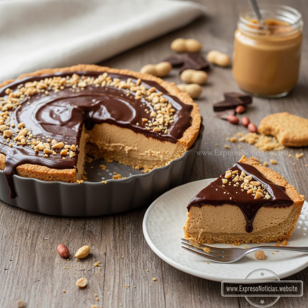 Torta de Amendoim Cremosa