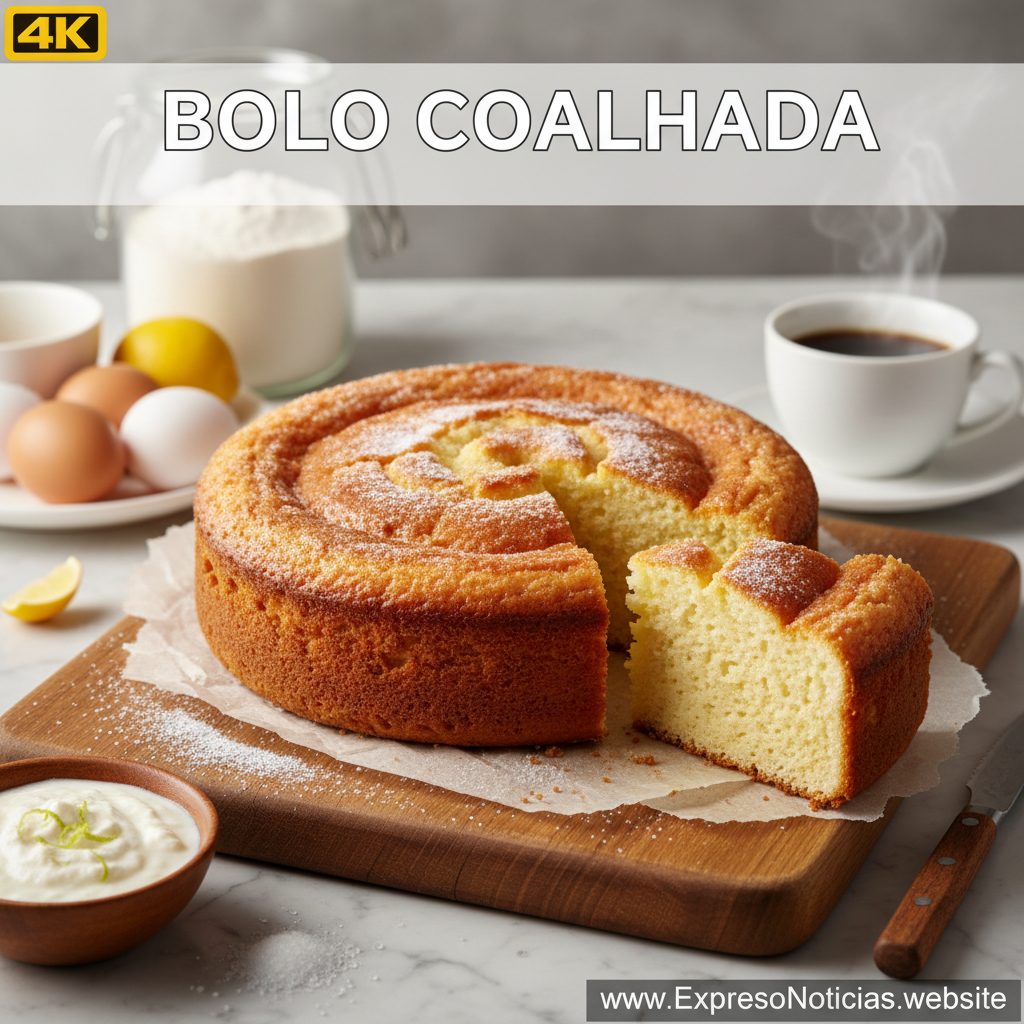 Bolo de Coalhada Cremoso e Fácil