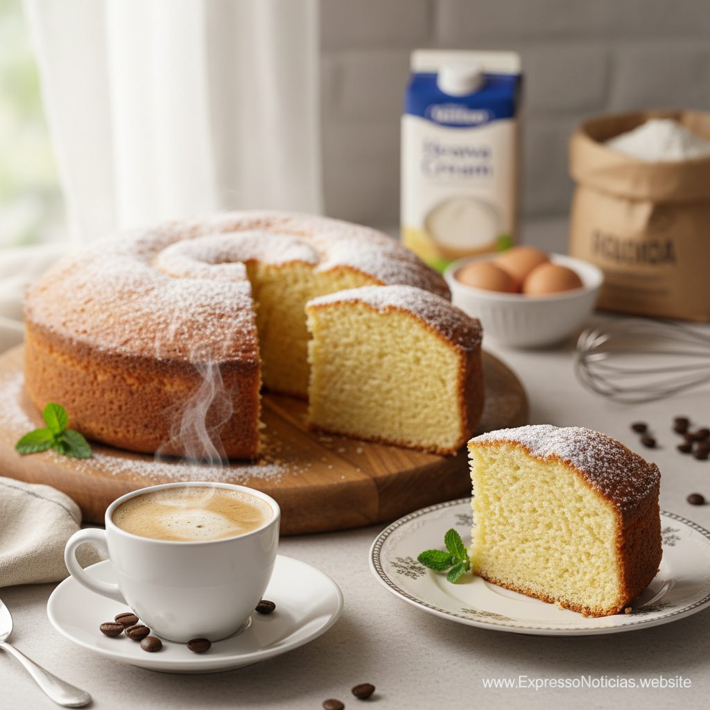 Bolo de Creme de Leite Cremoso e Fácil
