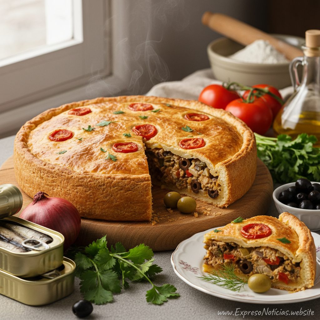 Torta de Sardinha Fácil e Deliciosa