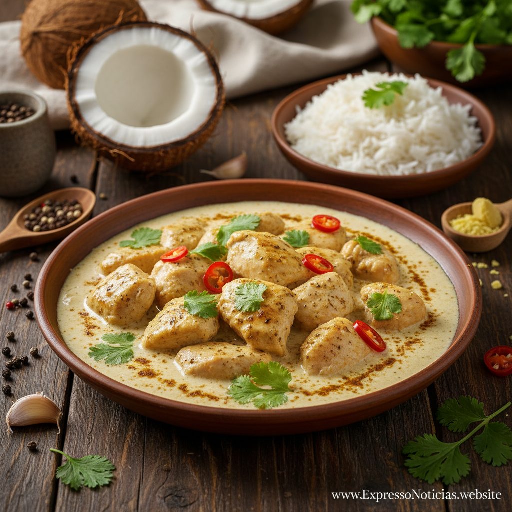 Frango com Leite de Coco Cremoso