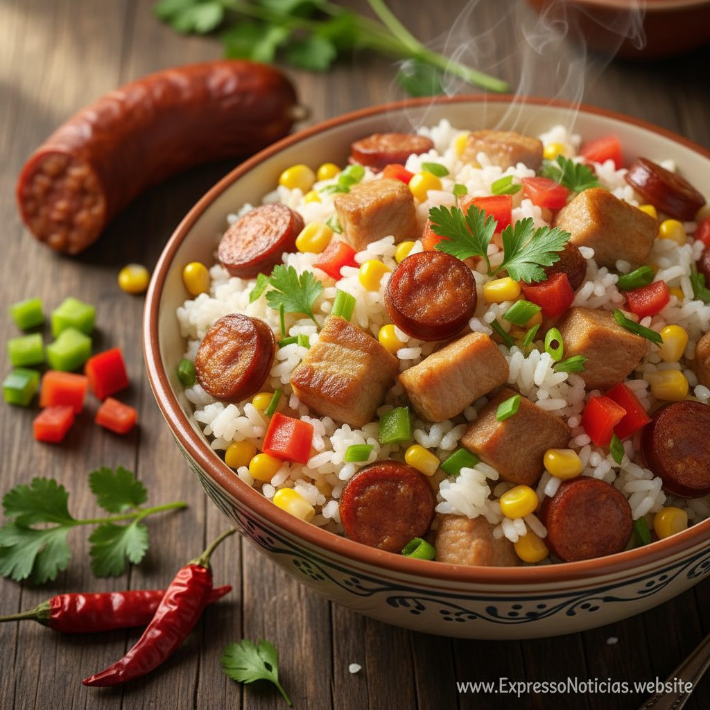 Receita de Arroz Caipira Tradicional