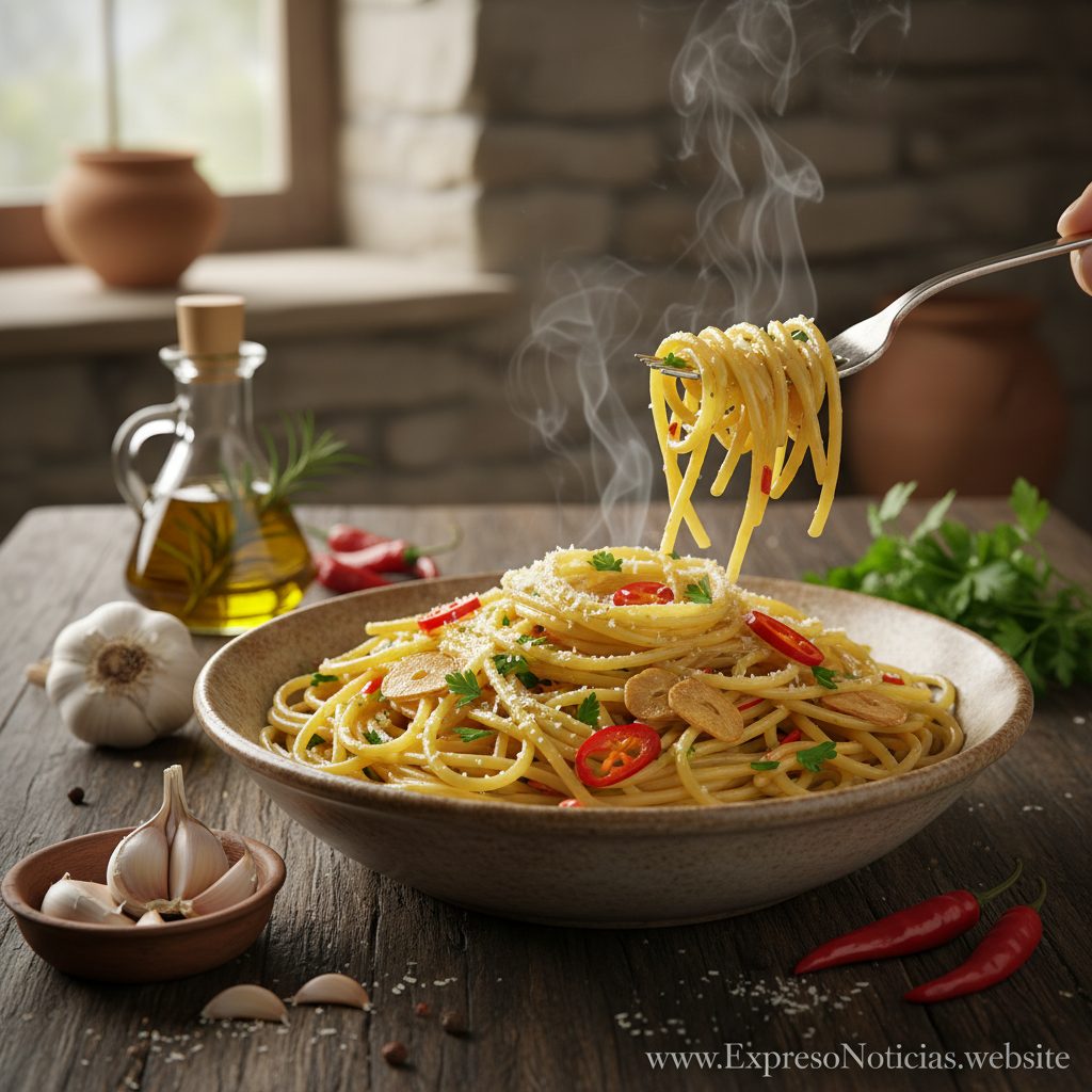 Macarrão Alho e Óleo Clássico