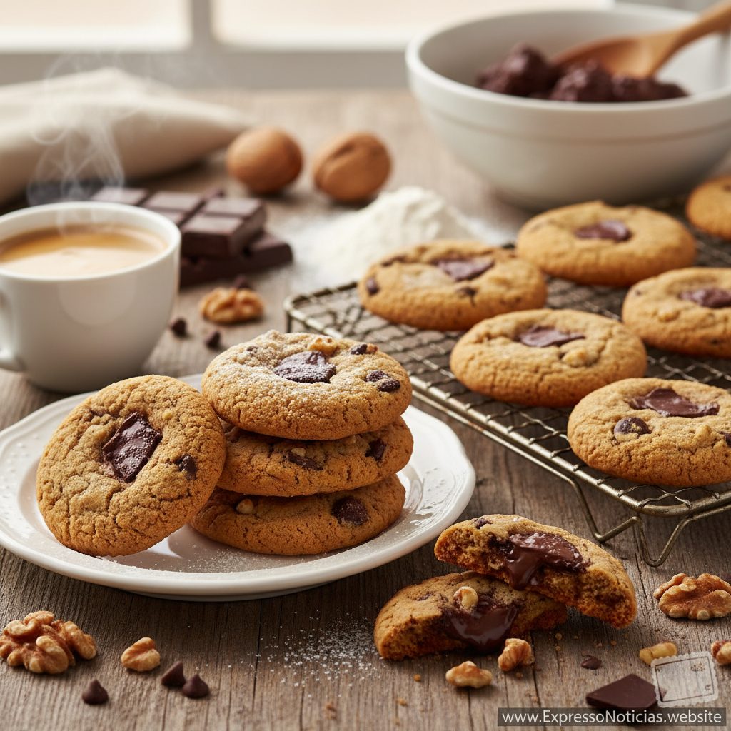 Cookies Clássicos de Chocolate e Nozes