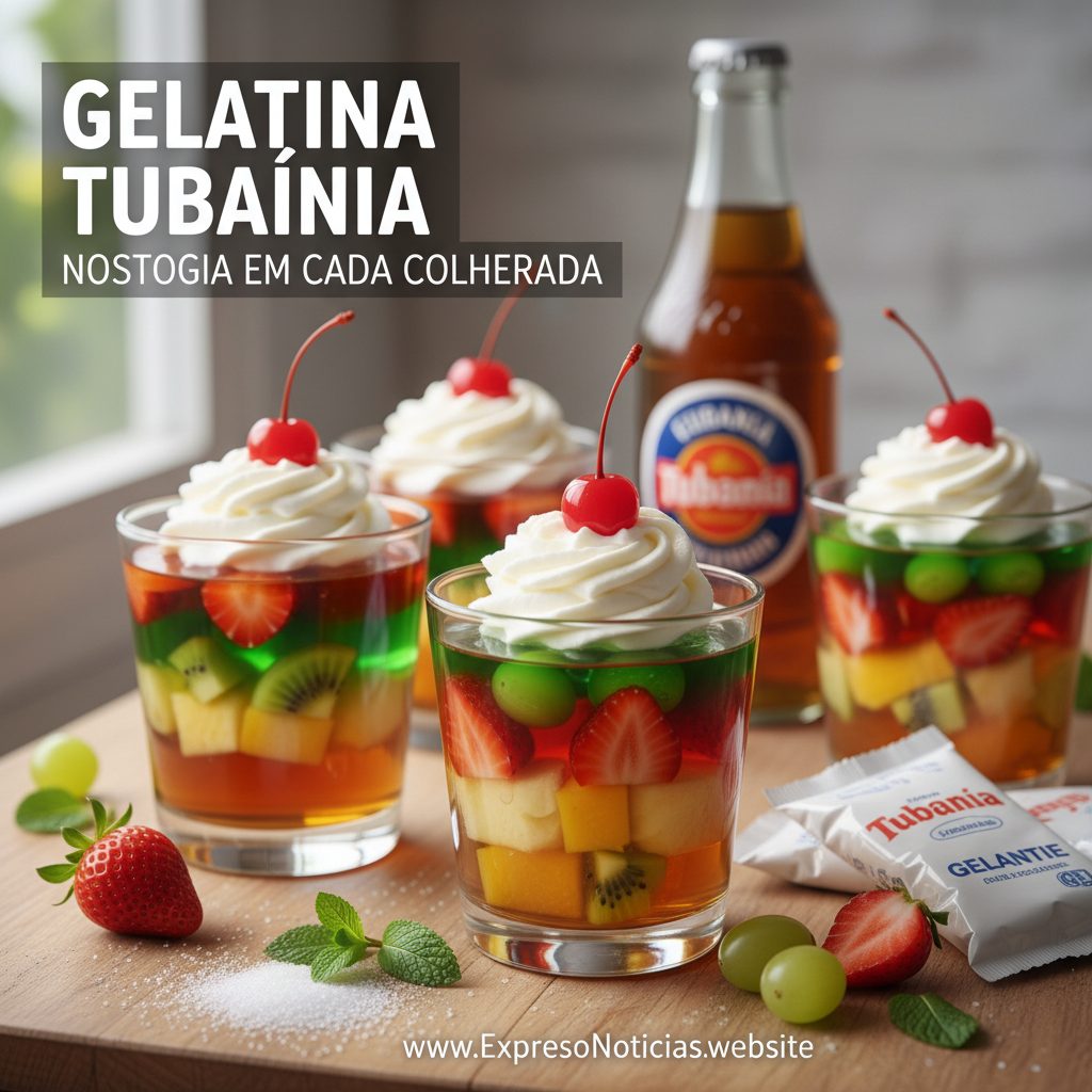 Gelatina de Tubaína Colorida e Refrescante
