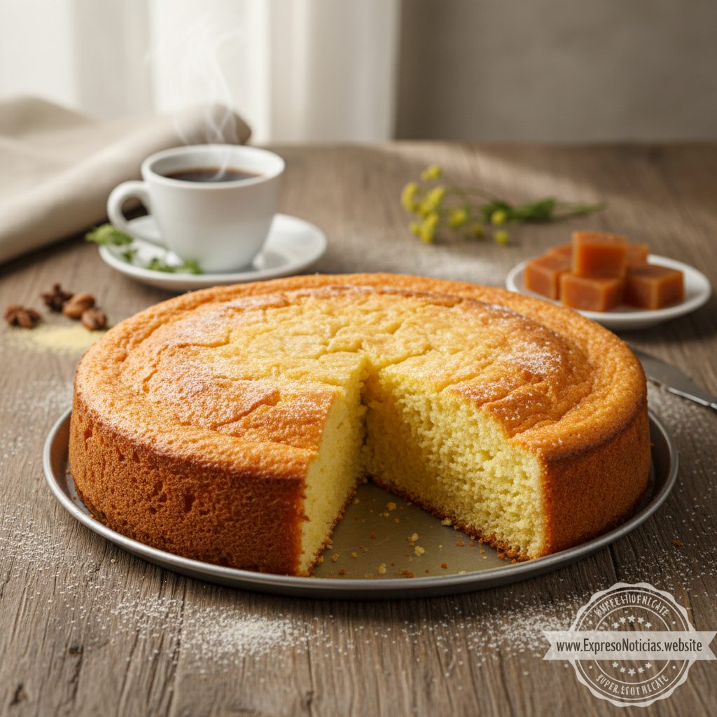 Bolo Rápido de Fubá Cremoso