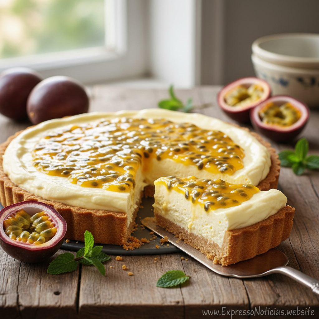Torta Mousse de Maracujá Cremosa