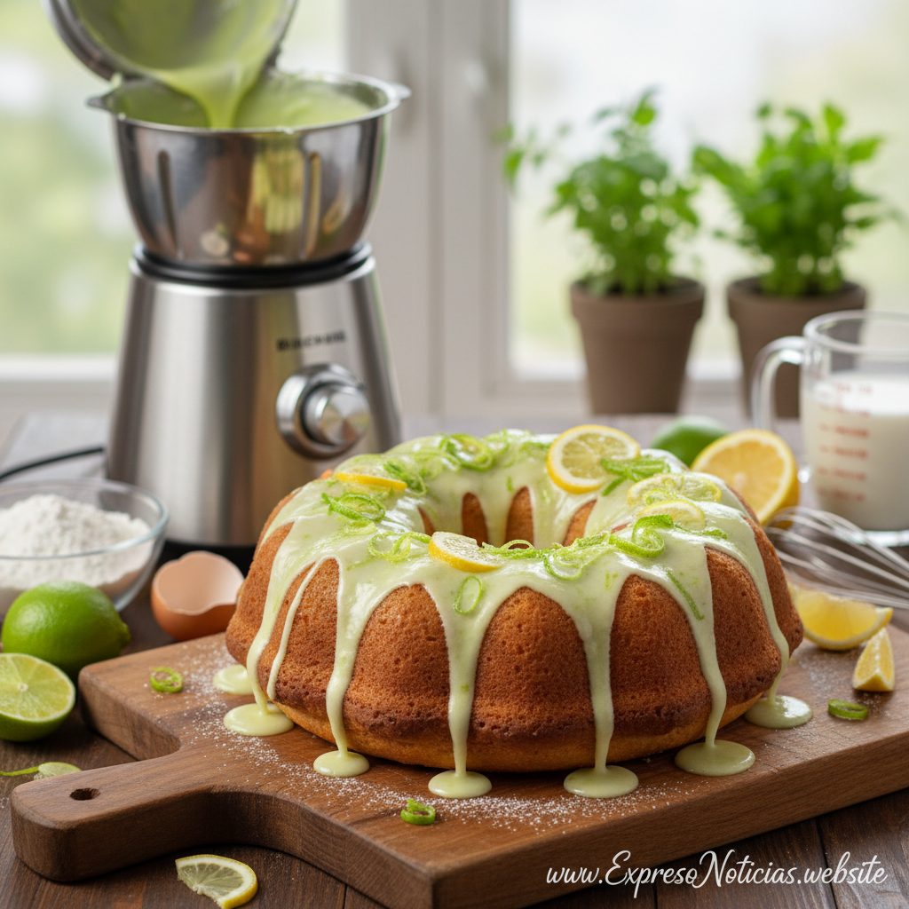 Bolo de Lima Limão de Liquidificador Fofinho