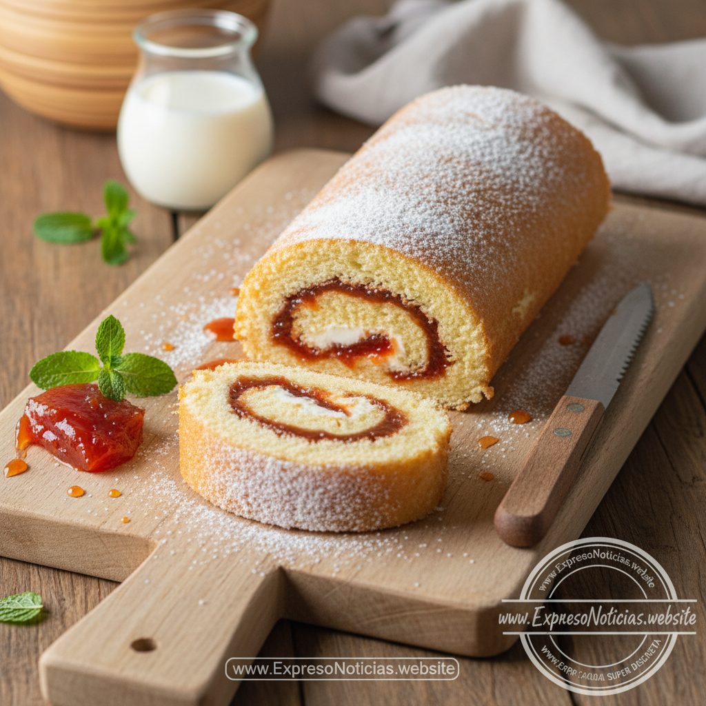 Rocambole de Goiaba Cremoso