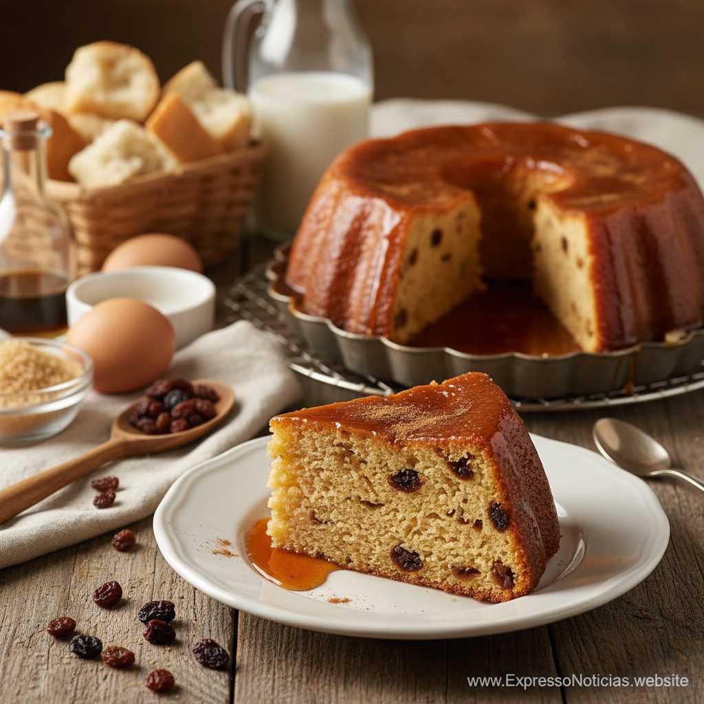 Receita de Pudim de Pão Tradicional
