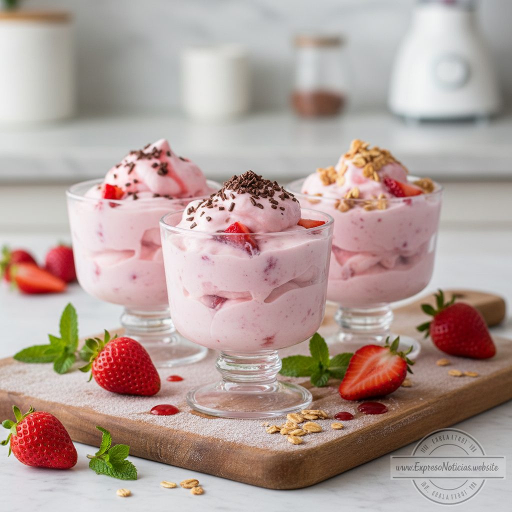 Frozen Yogurt Cremoso de Morango