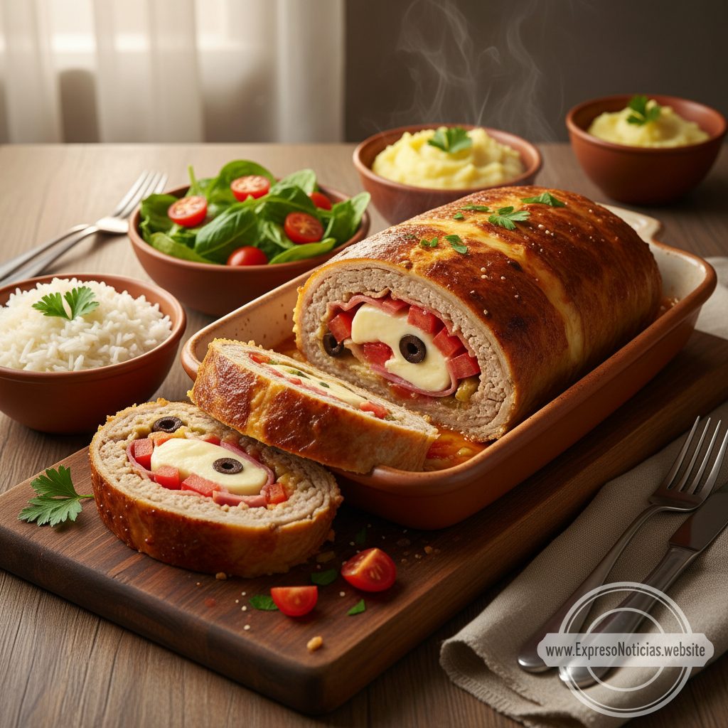 Rocambole de Carne Rápido e Fácil