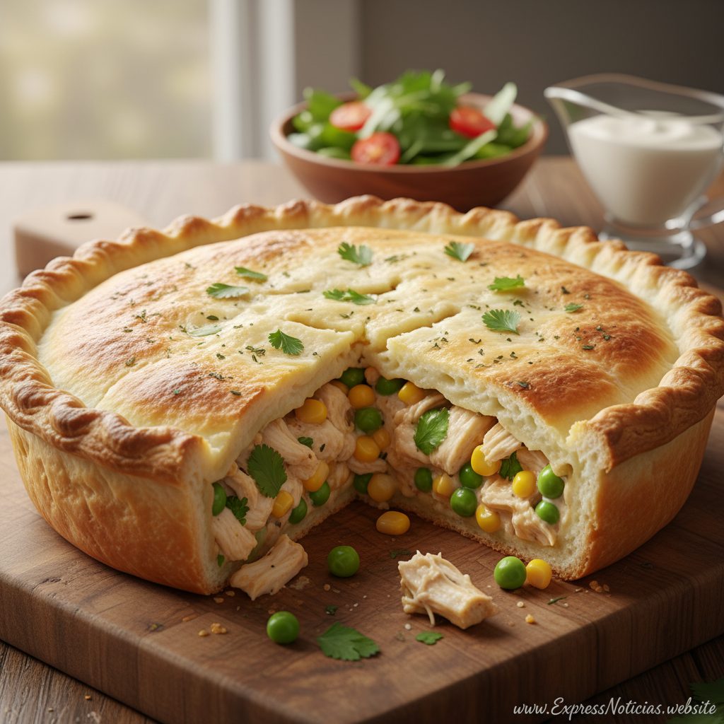 Torta de Frango Cremosa e Fácil